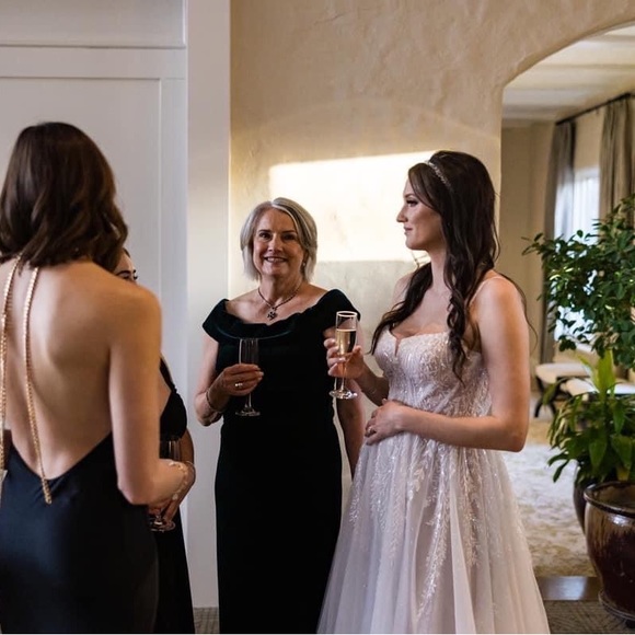 DANNIJO Halter Chain Maxi Dress in Black. Worn twice, excellent condition. Small - Picture 6 of 8